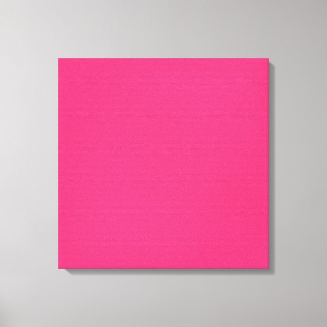 SOLID HOT PINK BACKGROUND TEMPLATE TEXTURE WALLPAP CANVAS PRINT (Front)