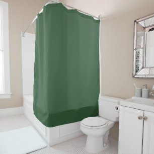 Solid Hunter Green Shower Curtain