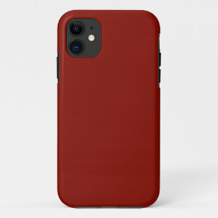 Solid Indian Red iPhone 11 Case