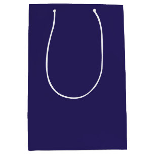 Solid Indigo Blue Elegant Modern Minimalist Simple Medium Gift Bag