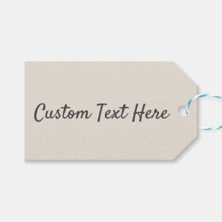 Solid Ivory Beige Natural Shade Gift Tags
