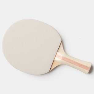 Solid Ivory Beige Natural Shade Ping Pong Paddle