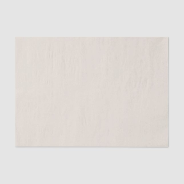Solid Ivory Beige Natural Shade Tissue Paper (Front)
