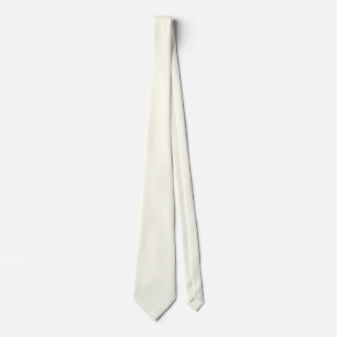Solid Ivory Color Minimalist Plain Modern Tie