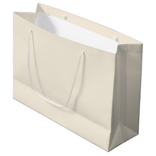 Solid ivory large gift bag