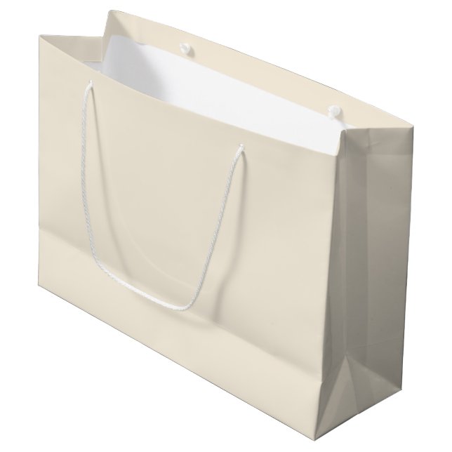 Solid ivory large gift bag (Front Angled)