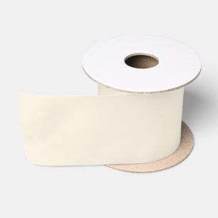 Solid ivory satin ribbon