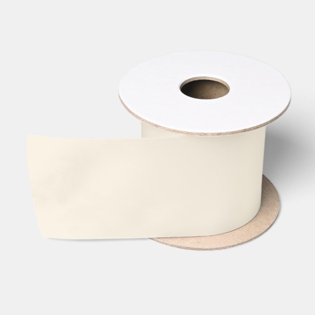 Solid ivory satin ribbon (Spool)
