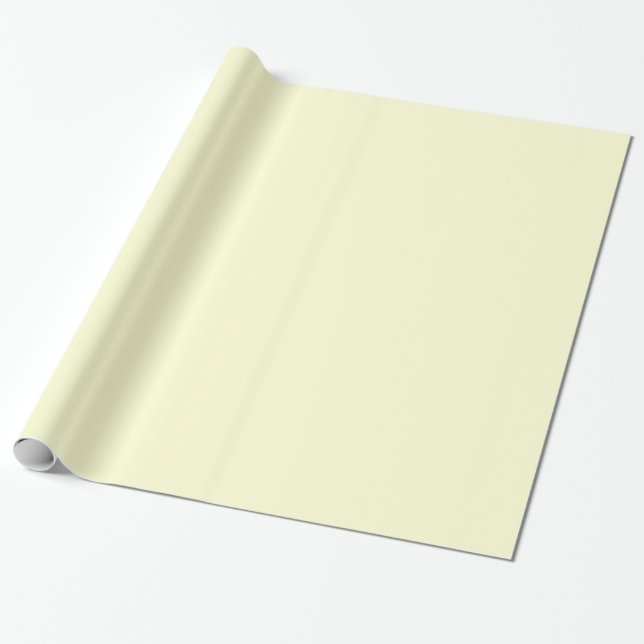 Solid Ivory Wrapping Paper (Unrolled)