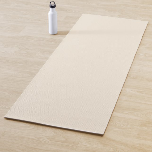 Solid ivory yoga mat (In Situ)