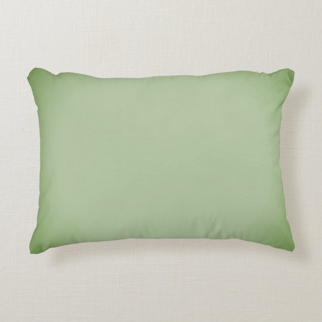 Solid Jade Green Celadon  Decorative Cushion (Front)