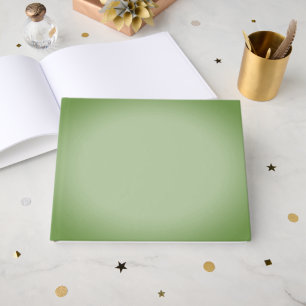 Solid Jade Green Celadon  Guest Book