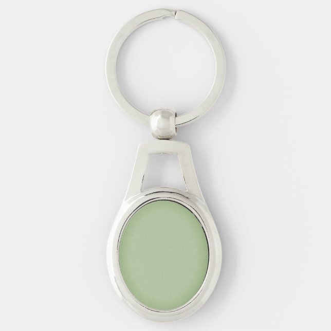 Solid Jade Green Celadon  Key Ring (Front)
