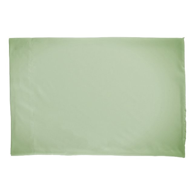 Solid Jade Green Celadon  Pillowcase (Front)