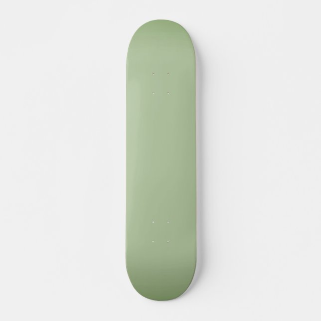 Solid Jade Green Celadon  Skateboard (Front)