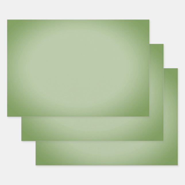 Solid Jade Green Celadon  Wrapping Paper Sheet (Set)