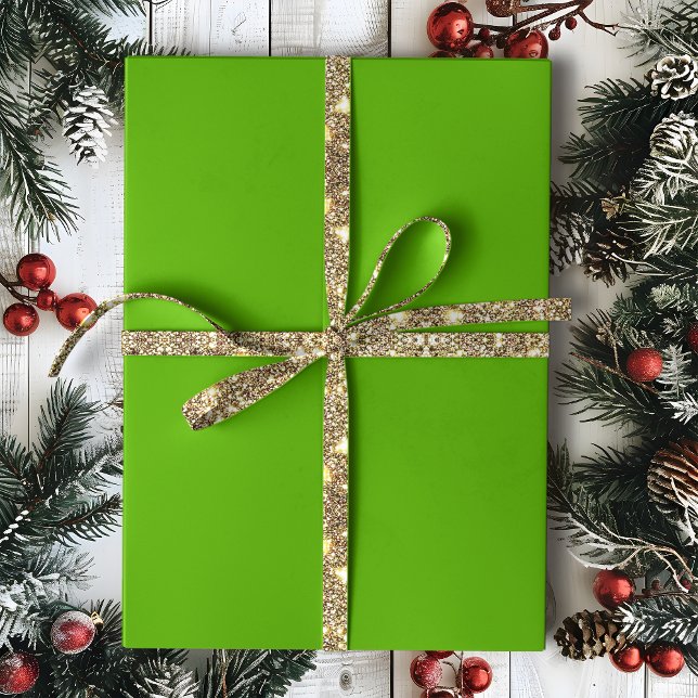 Solid Jolly Green Wrapping Paper (Creator Uploaded)