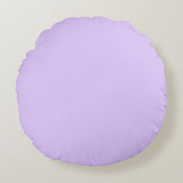Solid Lavender Round Cushion (Front)