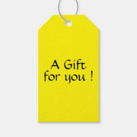  Solid Lemon Gift Tags