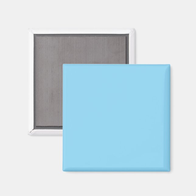Solid light blue background evenly coloured magnet (Front/Back)