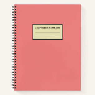 Solid Light Coral Spiral Notebook