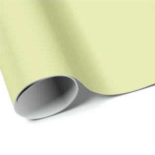 Solid Light Gray Yellow Wrapping Paper
