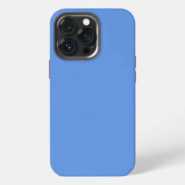 Solid light indigo blue iPhone case (Back)