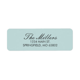Solid Light Mint Return Address Labels