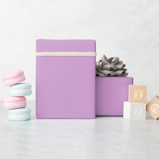 Solid Light Purple Colour Gift Wrapping Paper (Baby Shower)