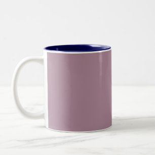 Solid Light purple, Plain purple  Two-Tone Coffee Mug