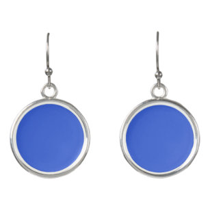 Solid light royal blue earrings