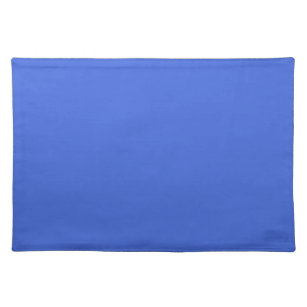 Solid light royal blue placemat