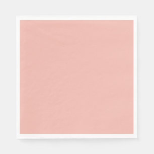 Solid light salmon pale red napkin