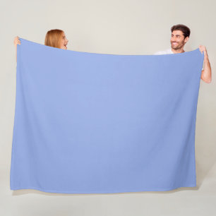 Solid Light Ultramarine Blue Fleece Blanket