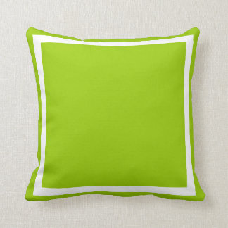 solid lime green pillow