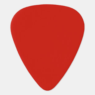 Solid lipstick red guitar pick