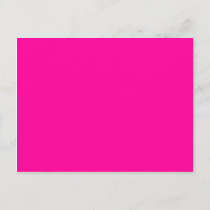 Solid Magenta Background Web Colour FF0099 Postcard