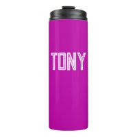 Solid Magenta Custom Name Monogram