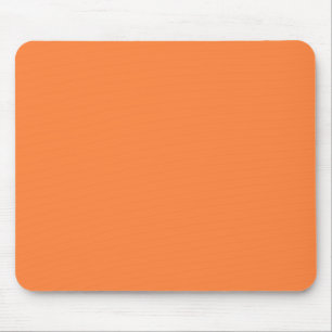 Solid Mango Orange Colour Decor ready to customise Mouse Mat