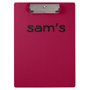 Solid Maroon Colour Clipboard