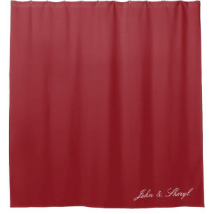 Solid Maroon Red Colour Shower Curtain