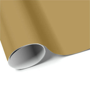 Solid Matte Medium Gold Wrapping Paper