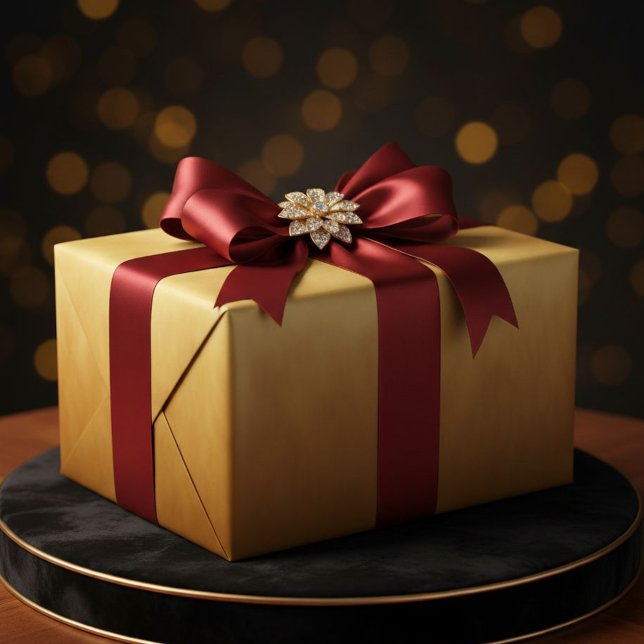 Solid Metallic Gold Color Effect Gift Wrap Paper (Creator Uploaded)