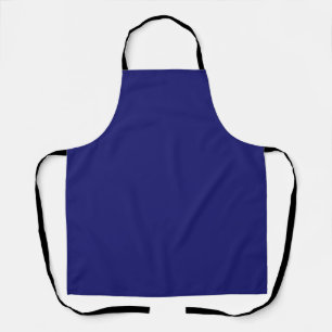 Solid Midnight Blue Colour Minimalist Plain Apron