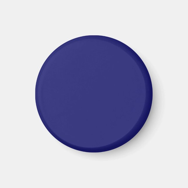 Solid Midnight Blue Colour Minimalist Plain Magnet (Front)