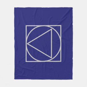 Solid Midnight Blue Elegant Modern Minimalist Fleece Blanket
