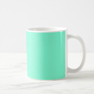 Solid, mint, green , plain coffee mug