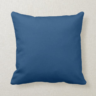 Solid Monaco Blue Throw Pillows