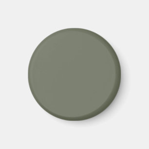 Solid Moss Green Custom Magnet