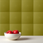 Solid mustard green olive tile<br><div class="desc">Solid colour mustard green olive design.</div>